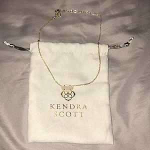 Elisa Gold Pendant Necklace in Iridescent Druzy